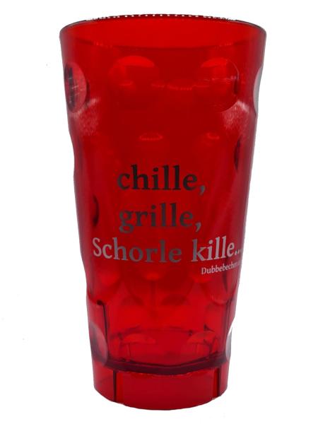 Dubbebecher rot chille